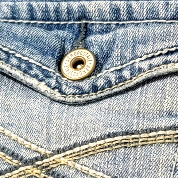 Aeropostale Chelsea Bootcut Women's Distressed and Ripped Denim Jeans Size 9/10 - Picture 8 of 11